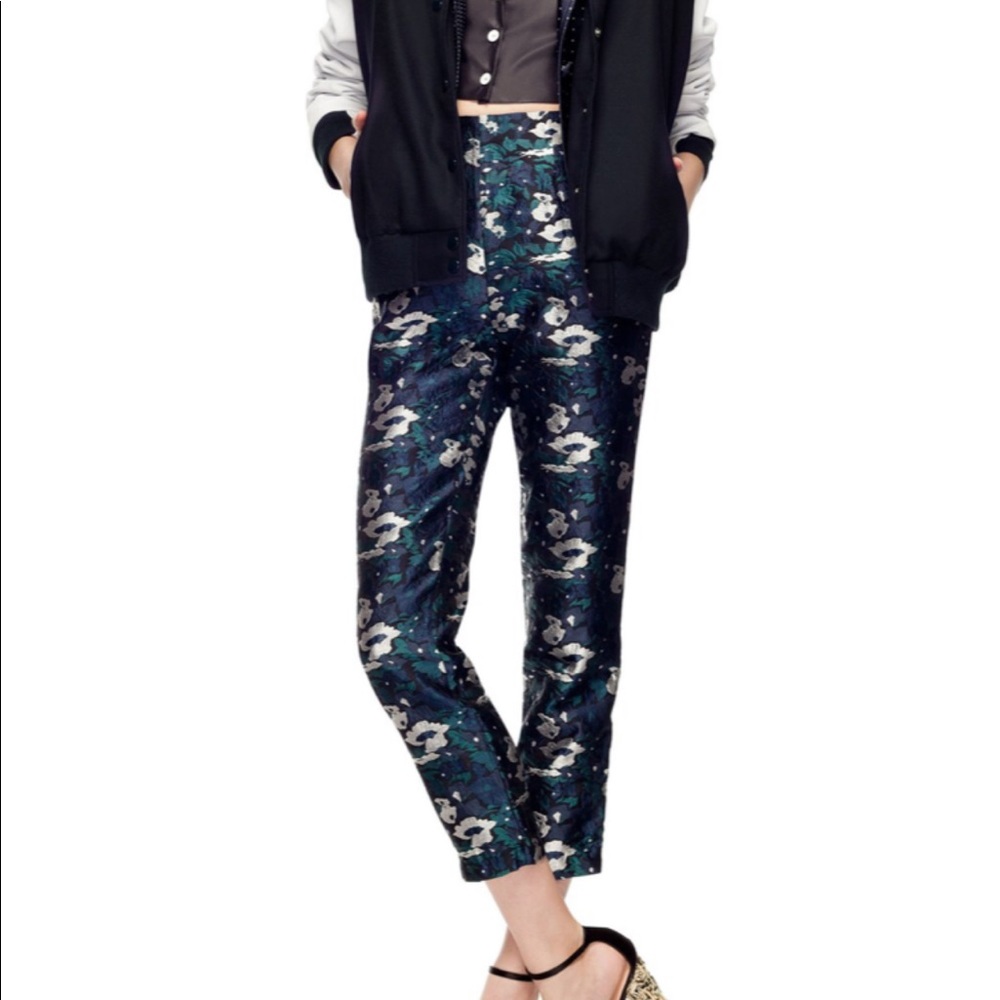 Opening Ceremony Floral Jacquard Fitted Pant